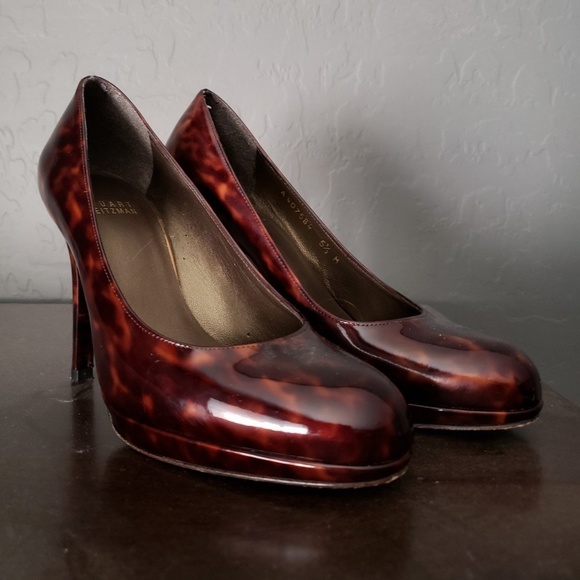 ❌SOLD❌ Stuart Weitzman Tortoise Shell Heels 5.5 - Picture 1 of 4